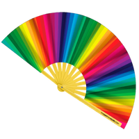 Rainbow Pride Bamboo Folding Fan - view 1