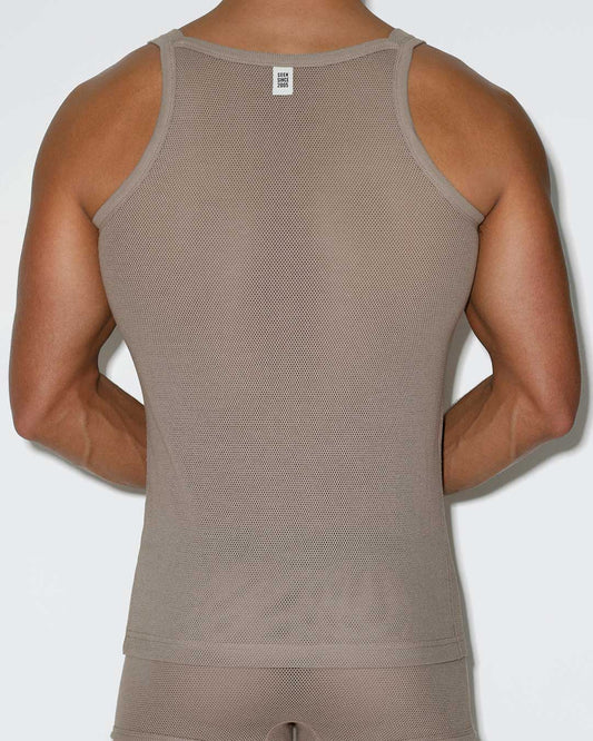 Rough Knit Tank Sardinia Tan - view 2