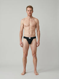Snap Jock 2.0 - Black - worn view