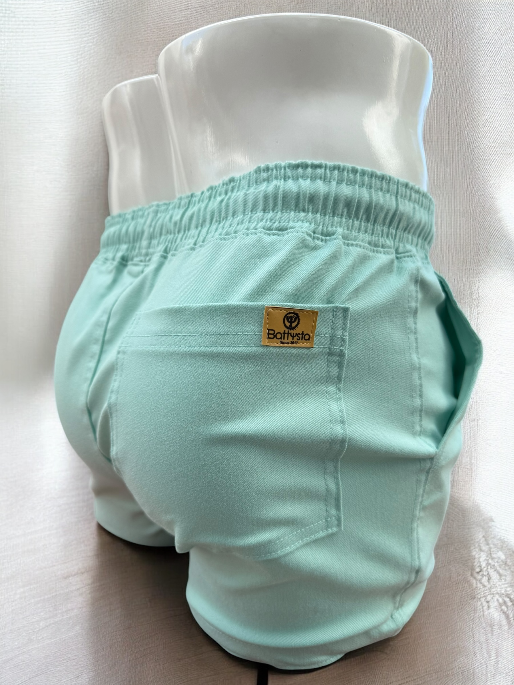 Mint Drill Shorts 2.5 Inch | MEN SHORTS | BATTYSTA | OUTFAIR | OUTFAIR