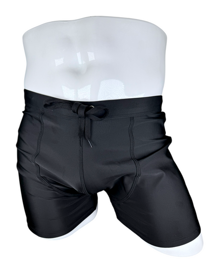 Total Black Swim Trunks | MEN SWIMWEAR | LAVISH NY | OUTFAIR | OUTFAIR