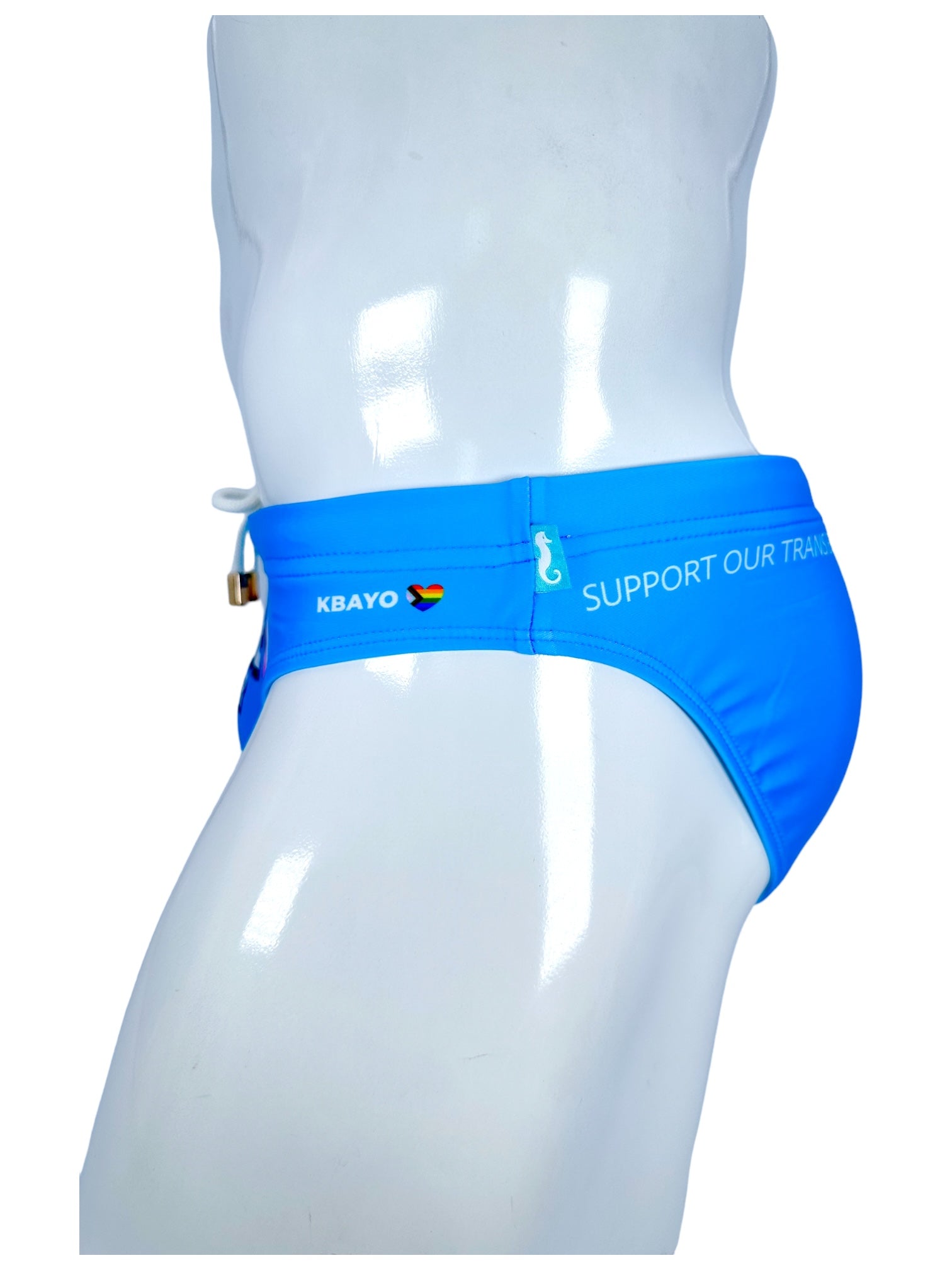 PRIDE POWER Light Blue Swimsuit | MEN SWIMWEAR | KBAYO | OUTFAIR | OUTFAIR