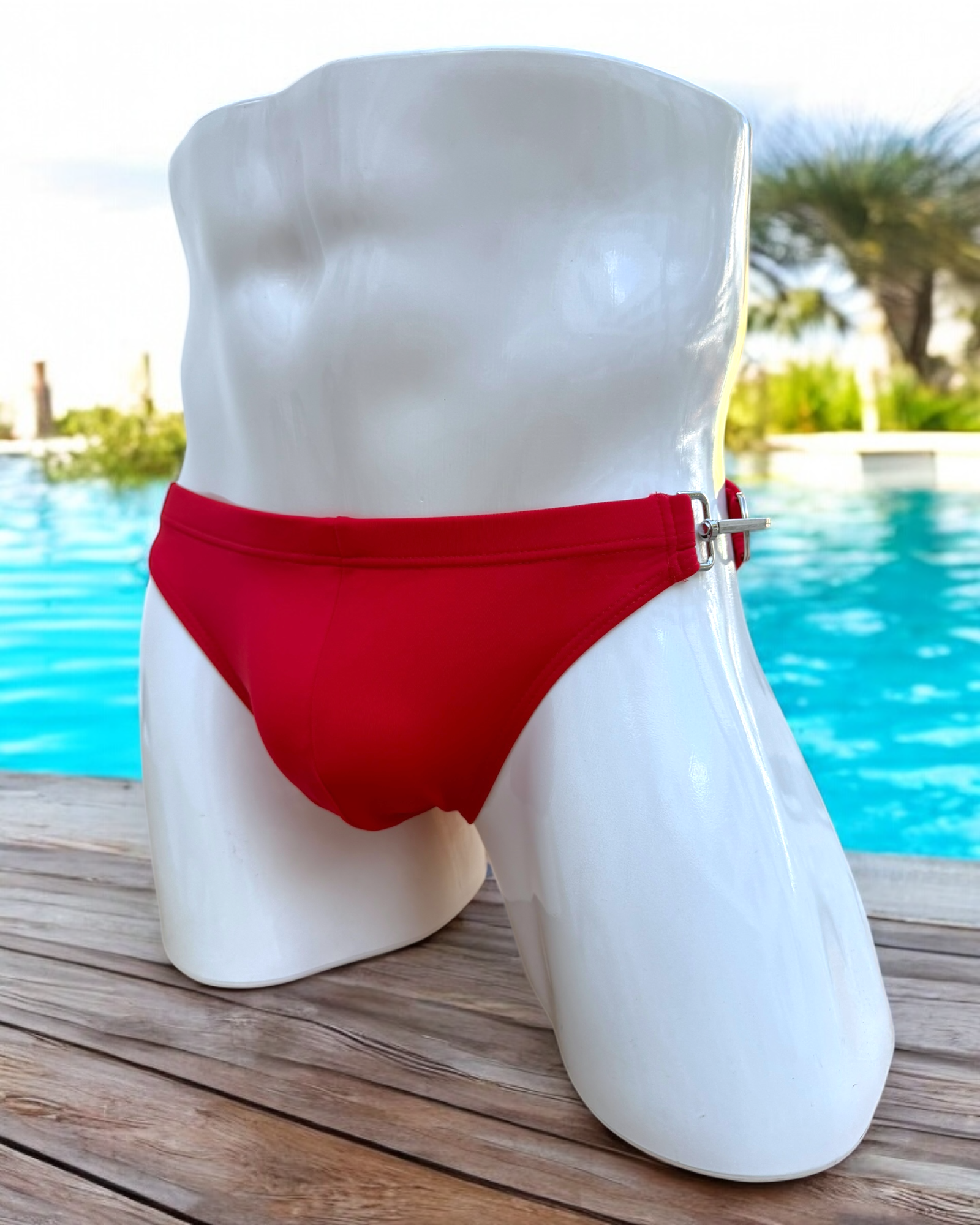 BuckleBold Red | MEN SWIMWEAR | ETHAN UNDERWEAR | OUTFAIR | OUTFAIR