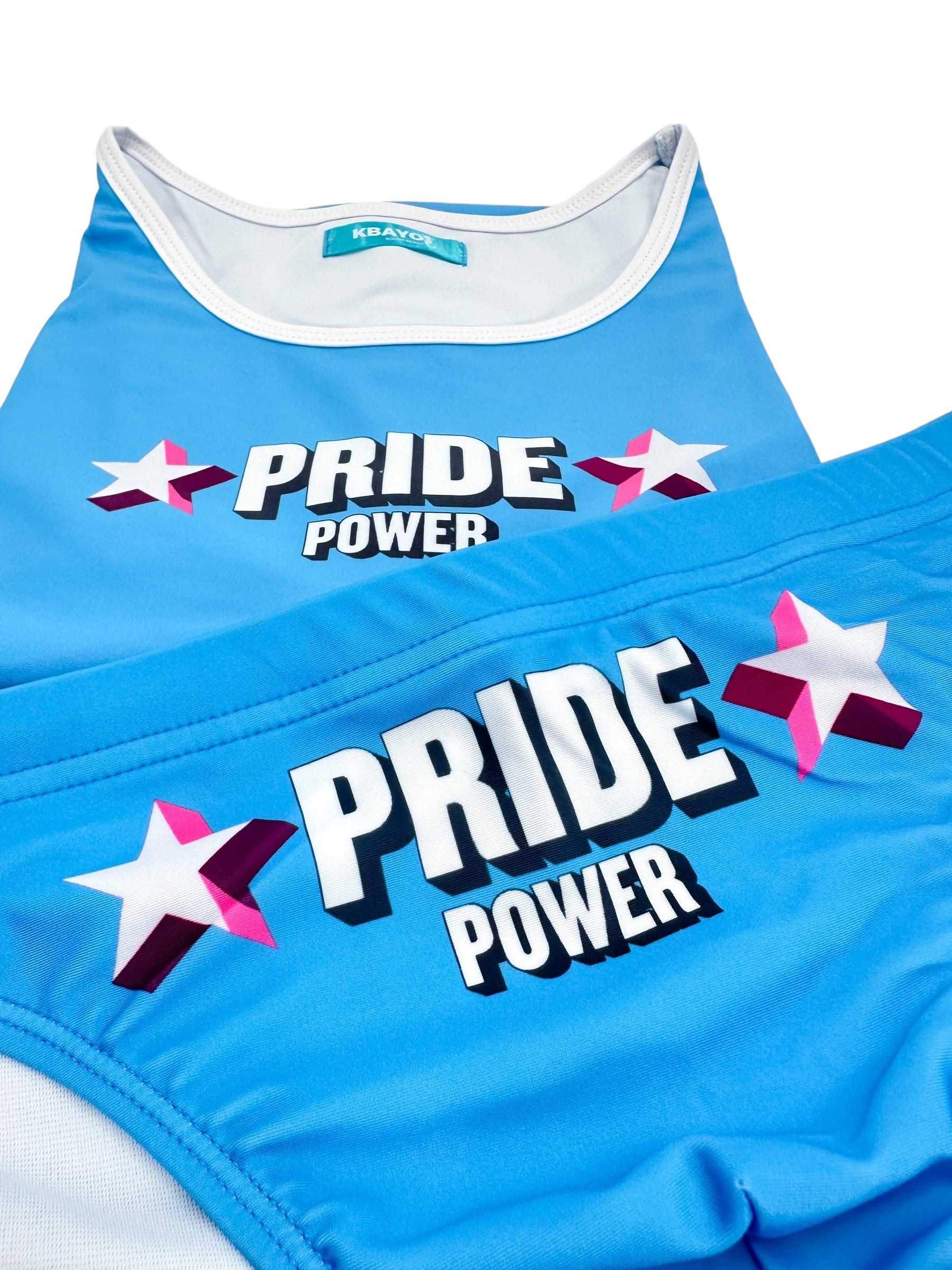 PRIDE POWER Light Blue Swimsuit | MEN SWIMWEAR | KBAYO | OUTFAIR | OUTFAIR
