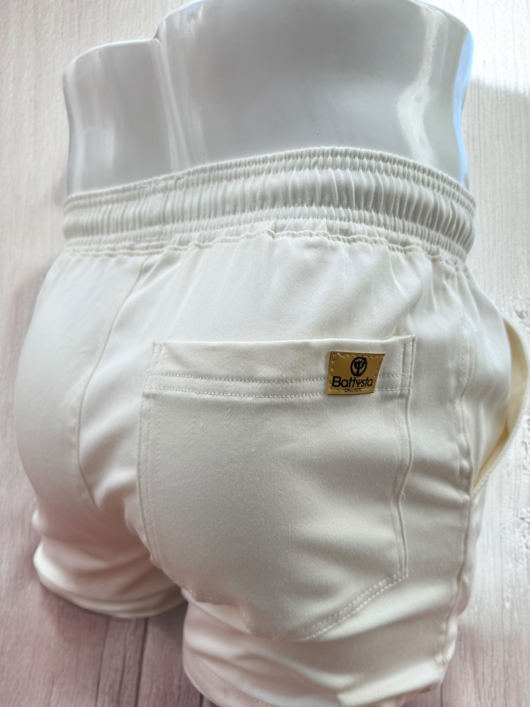 White Drill Shorts 2.5 Inch | MEN SHORTS | BATTYSTA | OUTFAIR | OUTFAIR