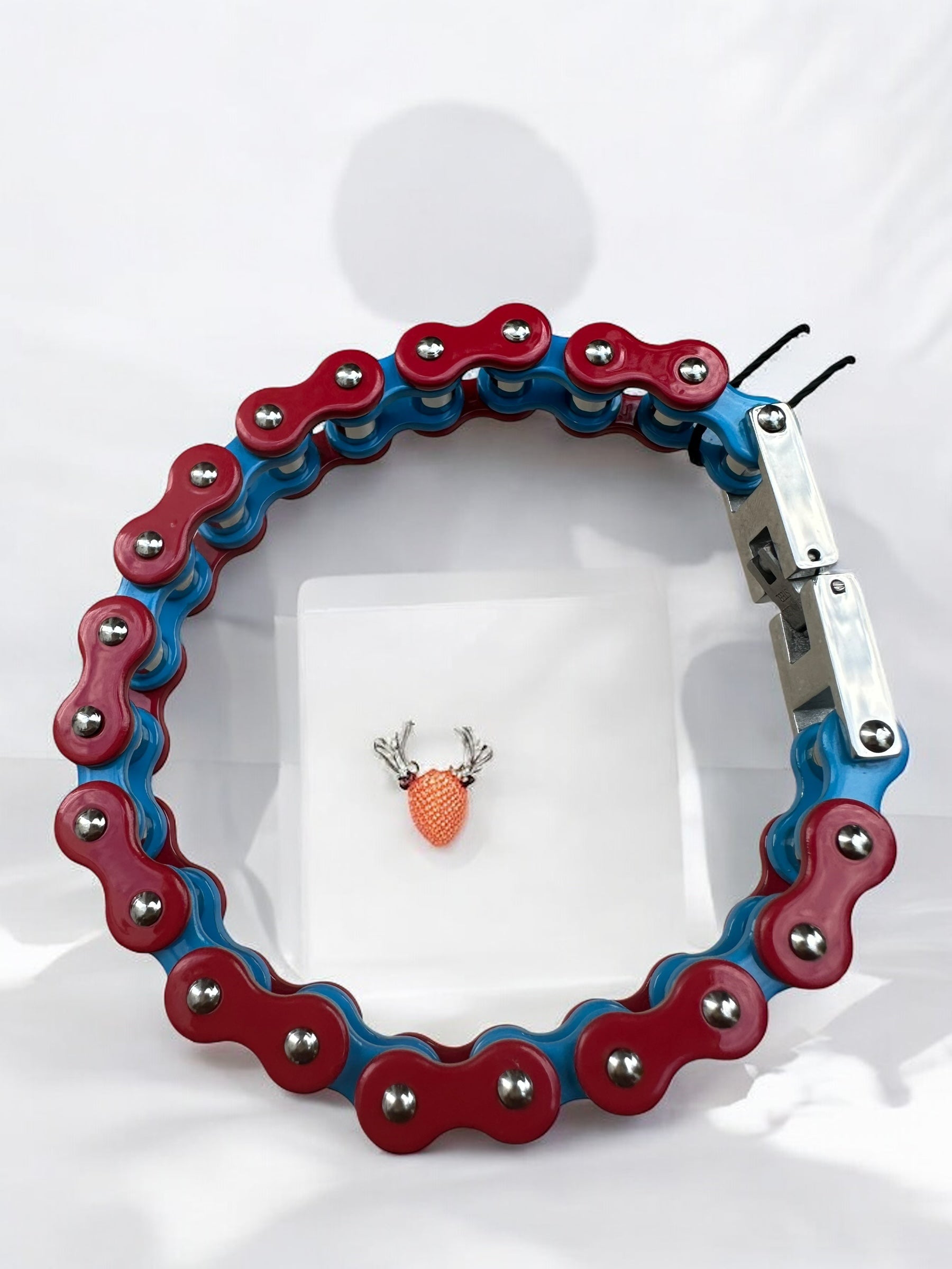 The Captain America Stainless Steel Bike Chain Bracelet | MEN ACCESSORIES | LAVISH NY | OUTFAIR | OUTFAIR