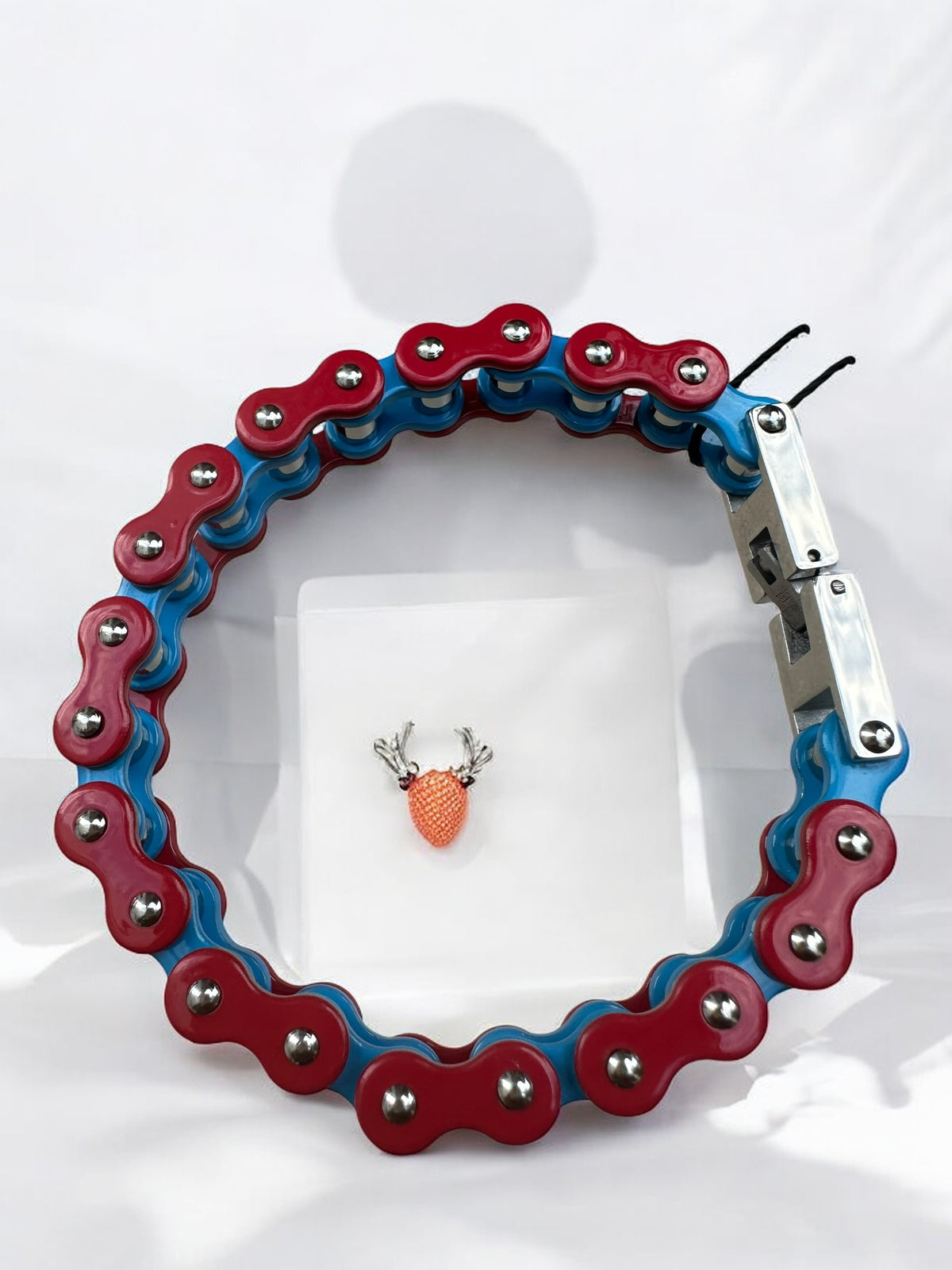 The Captain America Stainless Steel Bike Chain Bracelet | MEN ACCESSORIES | LAVISH NY | OUTFAIR | OUTFAIR