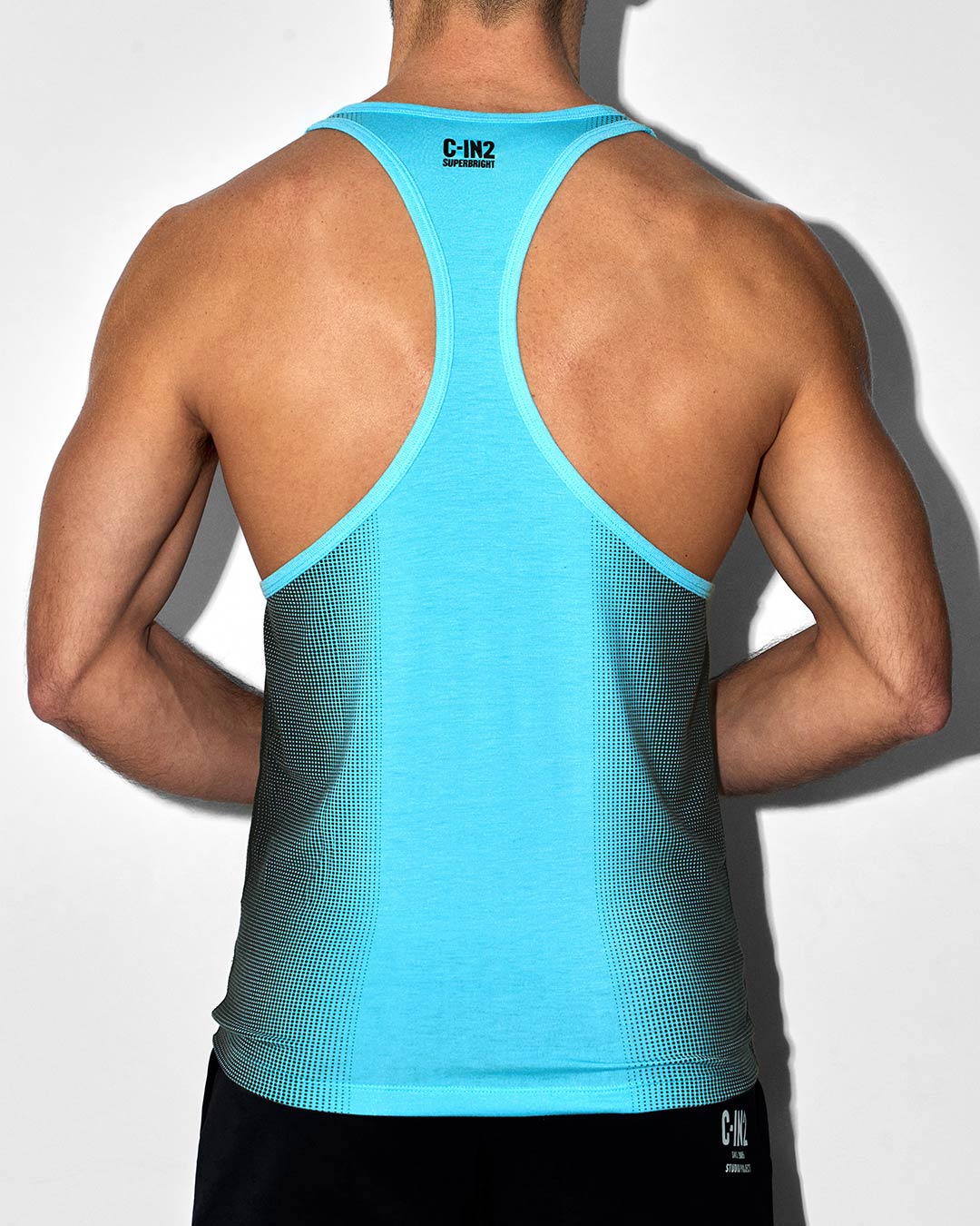 Super Bright Racerback Tank Neon Blue - view 3