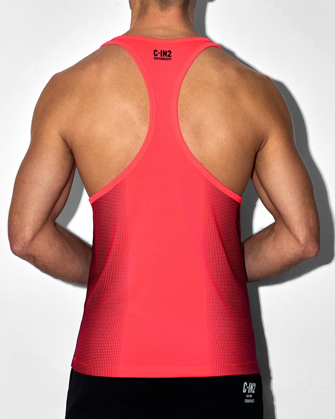 Super Bright Racerback Tank Neon Red - view 3