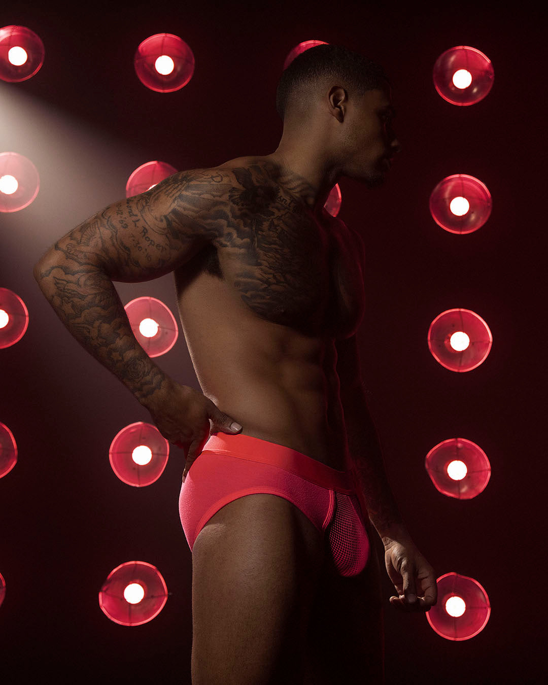 Super Bright Low Rise Brief Neon Red - view 8