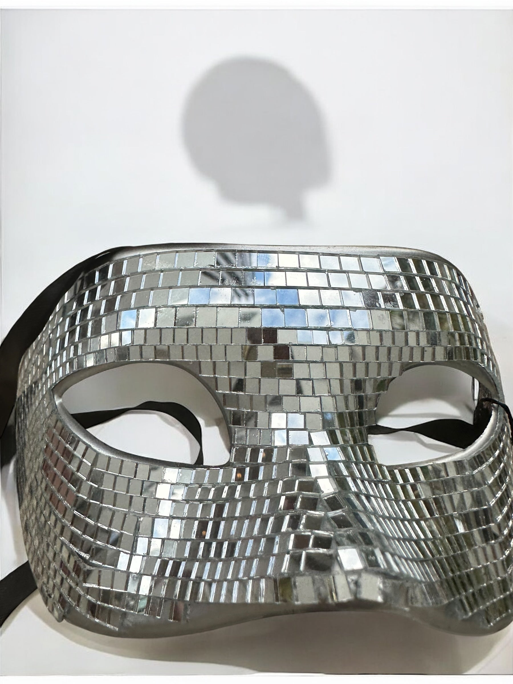 Silver Disco Ball Mask | MEN ACCESSORIES | LAVISH NY | OUTFAIR | OUTFAIR