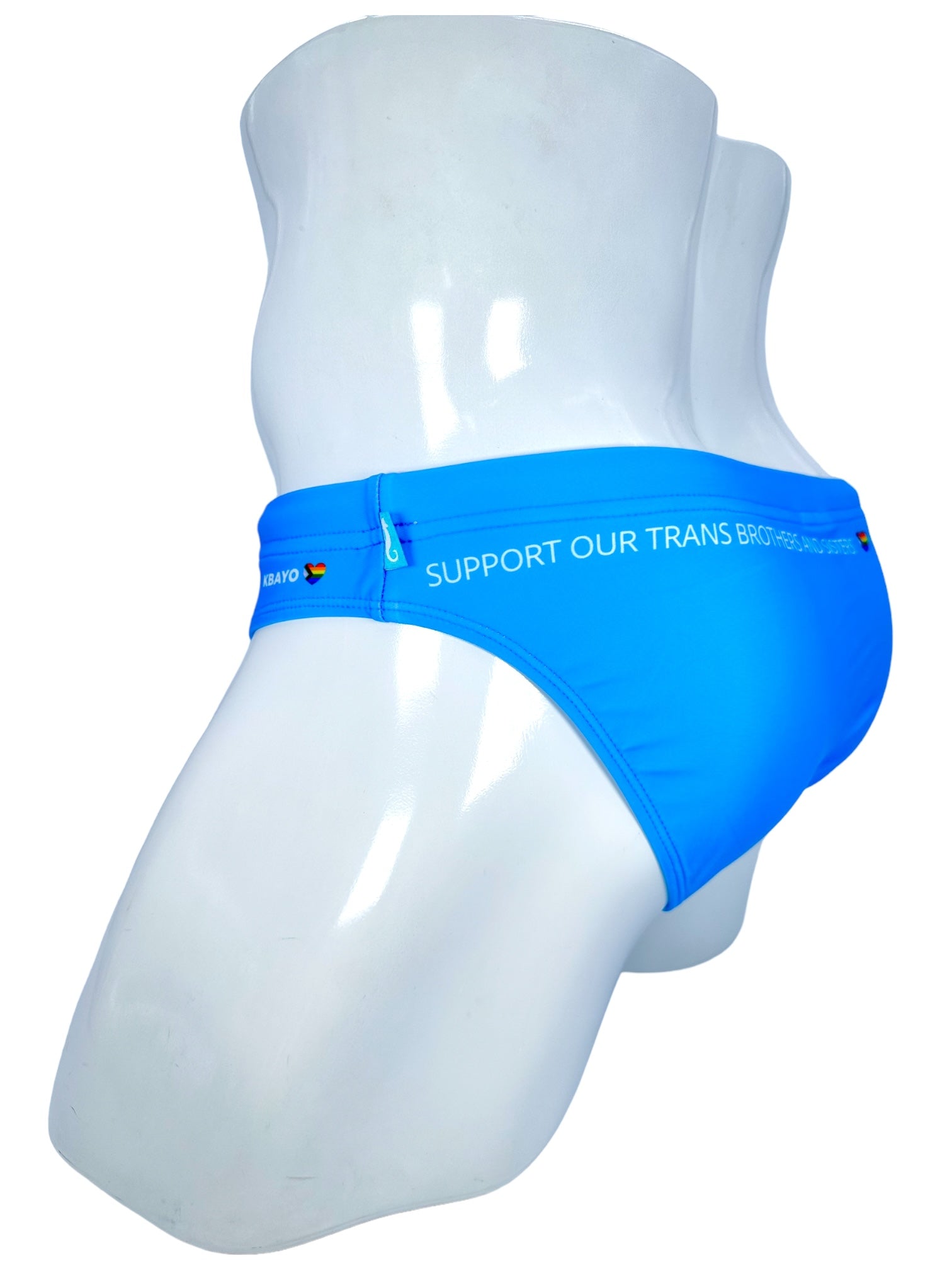 PRIDE POWER Light Blue Swimsuit | MEN SWIMWEAR | KBAYO | OUTFAIR | OUTFAIR