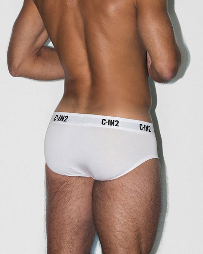 Multipack Premium Stretch 3-Pack Mid Rise Brief White - view 3