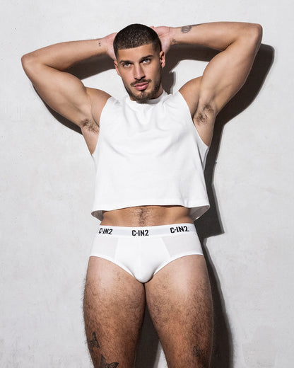 Multipack Premium Stretch 3-Pack Mid Rise Brief White - view 7