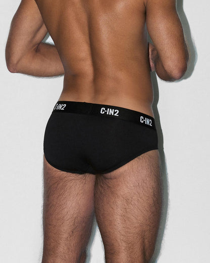 Multipack Premium Stretch 3-Pack Low Rise Brief Black - view 3