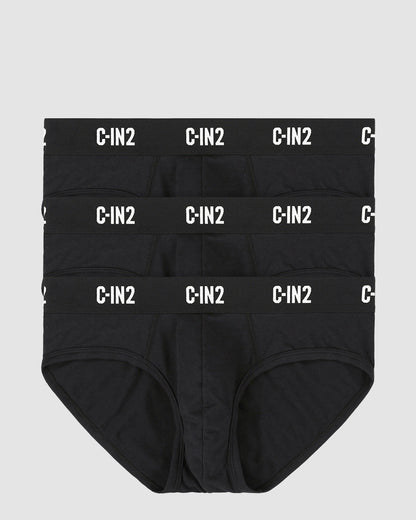 Multipack Premium Stretch 3-Pack Low Rise Brief Black - view 5