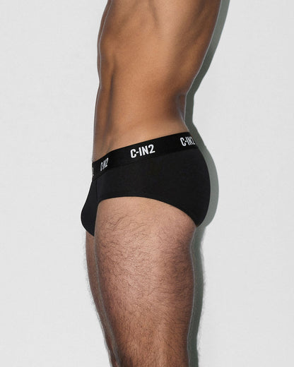 Multipack Premium Stretch 3-Pack Low Rise Brief Black - view 4