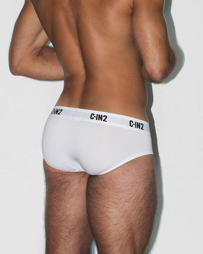 Multipack Premium Stretch 3-Pack Low Rise Brief White - view 3