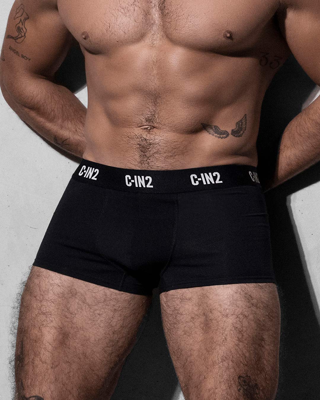 Multipack Premium Stretch 3-Pack Trunk Black - front view