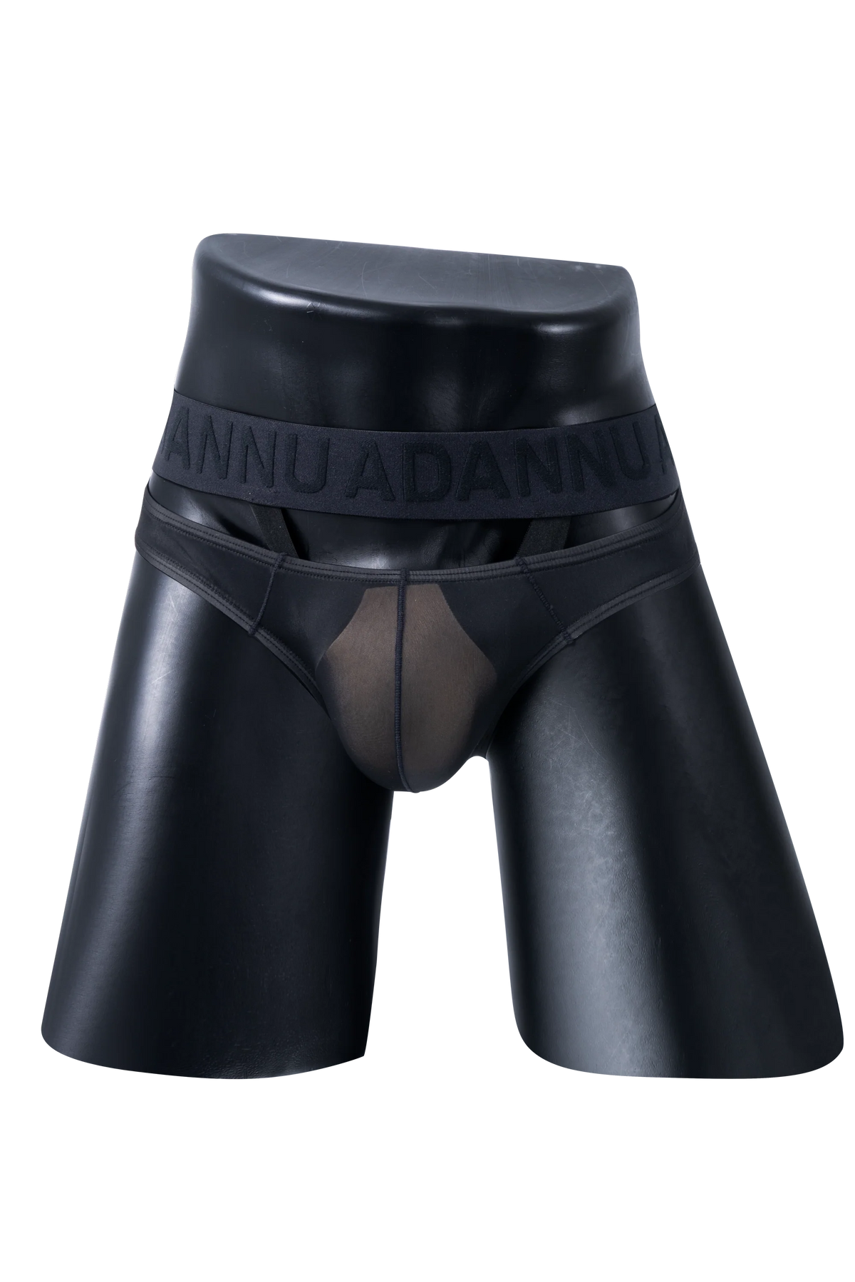 Men’s Sexy Sheer Thong with Ring & Strap Design - view 12