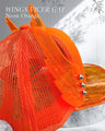 NEON ORANGE WINGS VICER HAT