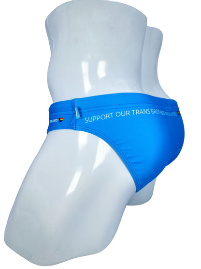 PRIDE POWER Light Blue Swimsuit | MEN SWIMWEAR | KBAYO | OUTFAIR | OUTFAIR