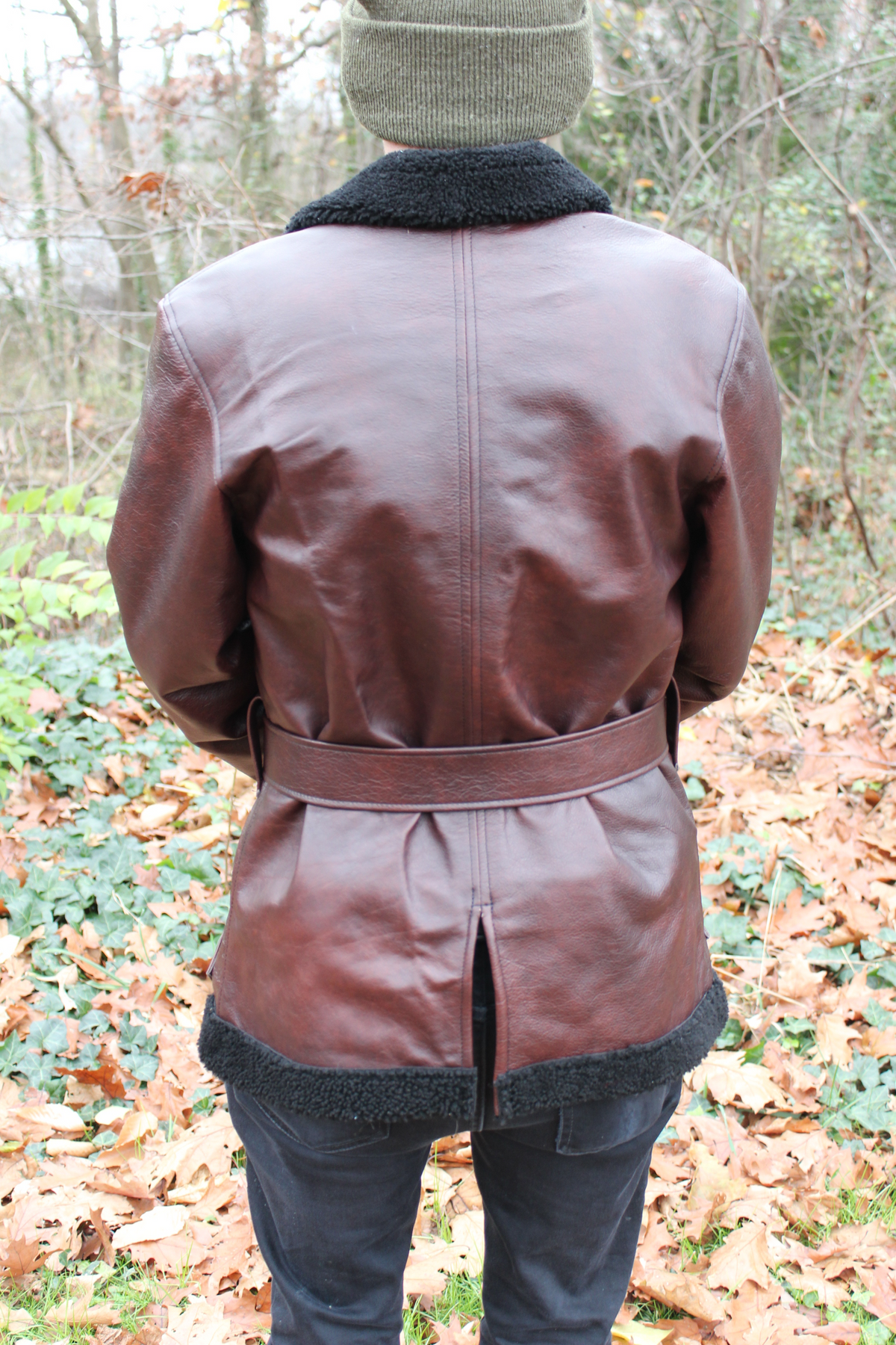 Leather and Shearling Coat - view 8