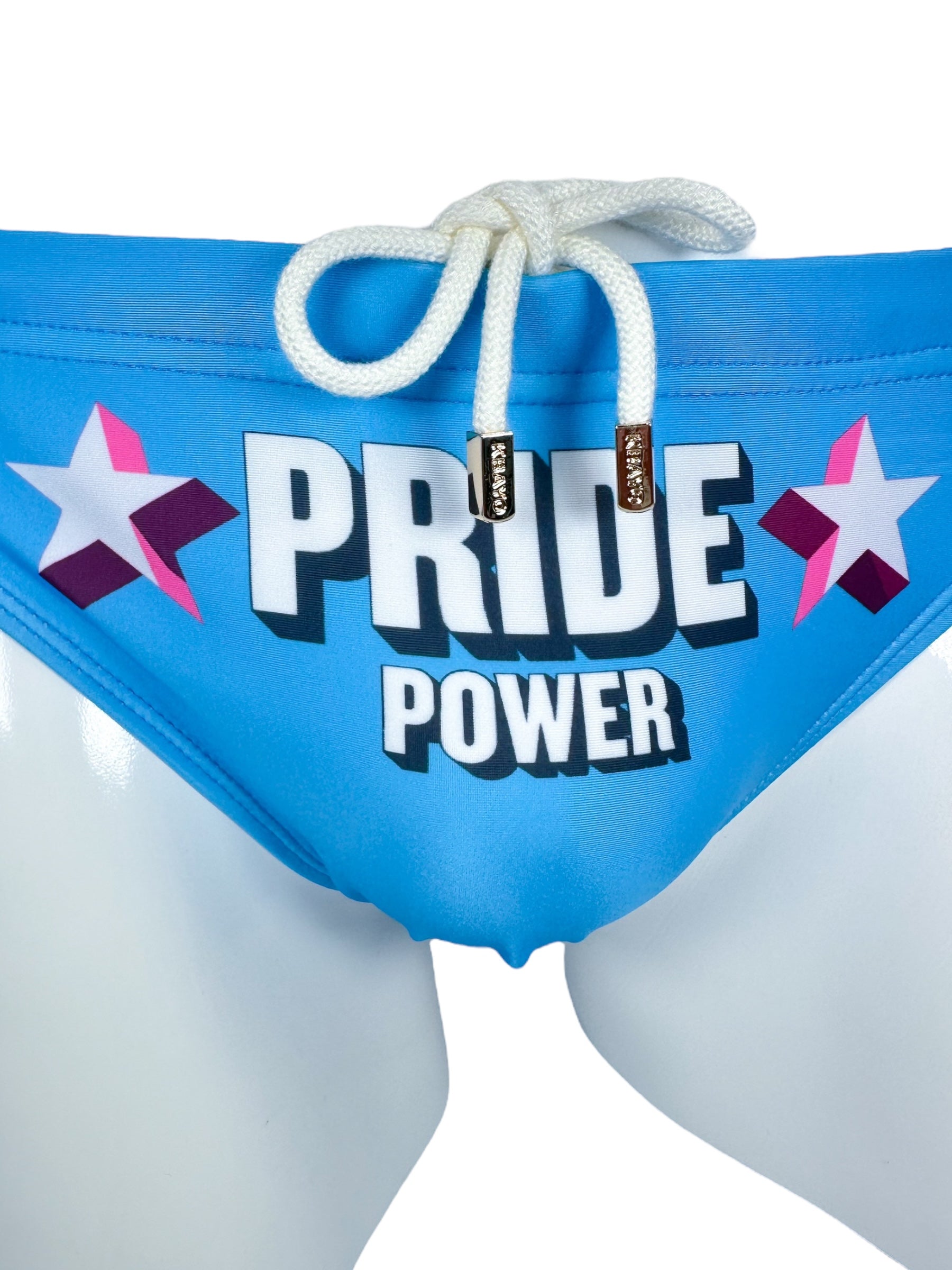 PRIDE POWER Light Blue Swimsuit | MEN SWIMWEAR | KBAYO | OUTFAIR | OUTFAIR