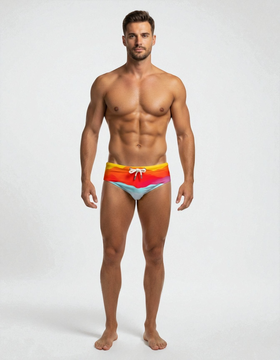 SUNSET IN COSTA BRAVA BRIEFS | MEN SWIMWEAR | KBAYO | OUTFAIR | OUTFAIR
