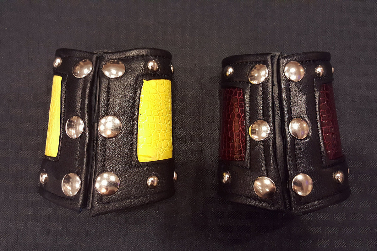 Alligator Hide Bracers (Studded Edges) - view 3