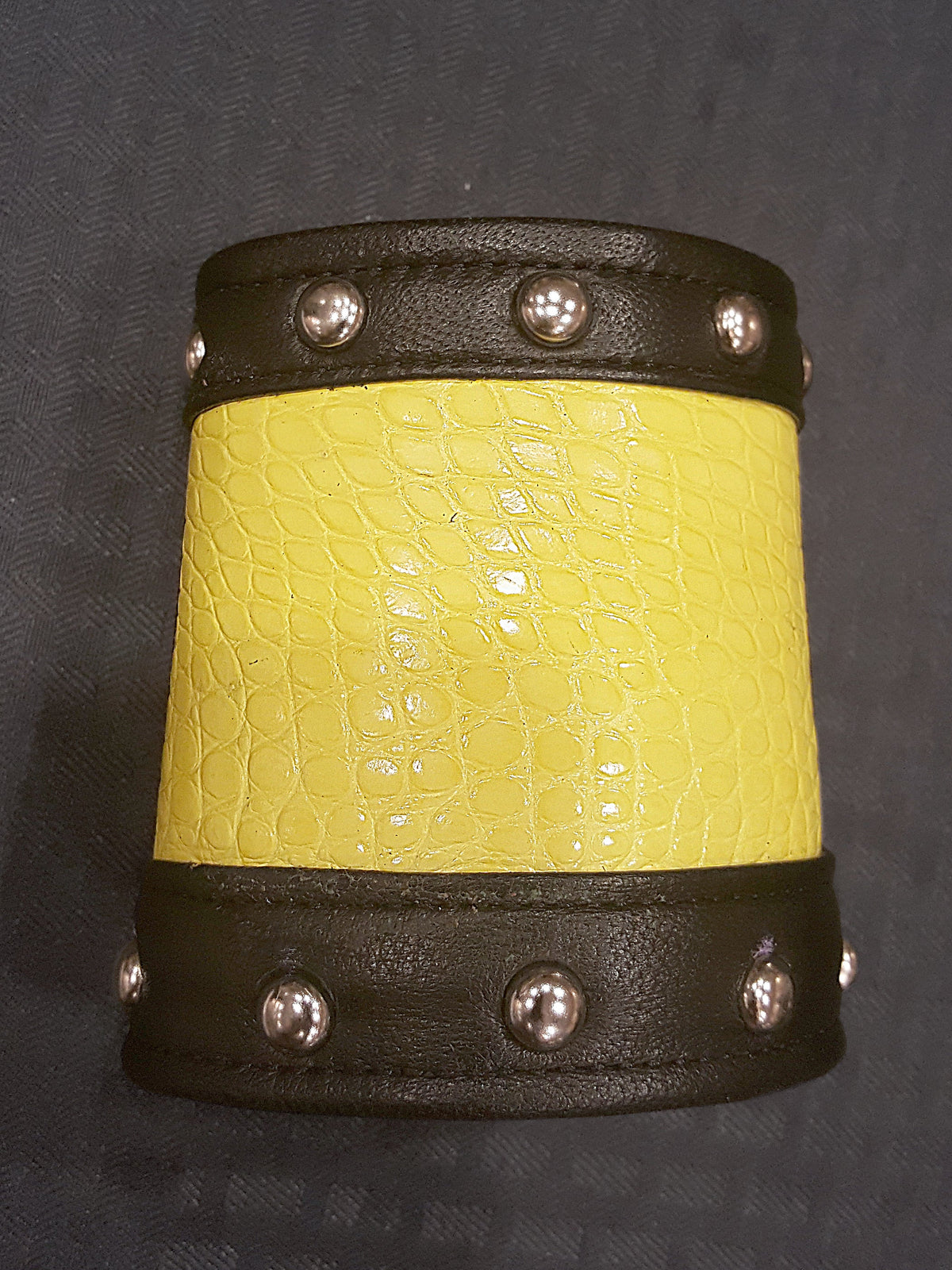 Alligator Hide Bracers (Studded Edges) - view 2