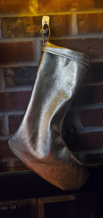 Leather Christmas Stockings - 100% Hand Made in the USA. Monogramming available. - view 10