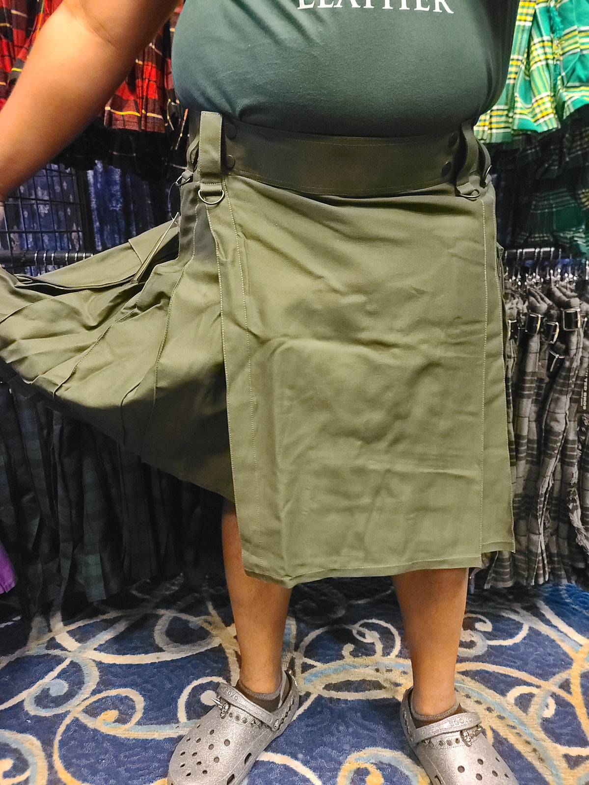 Utility Kilt in Olive Drab by KiltedBros - view 2