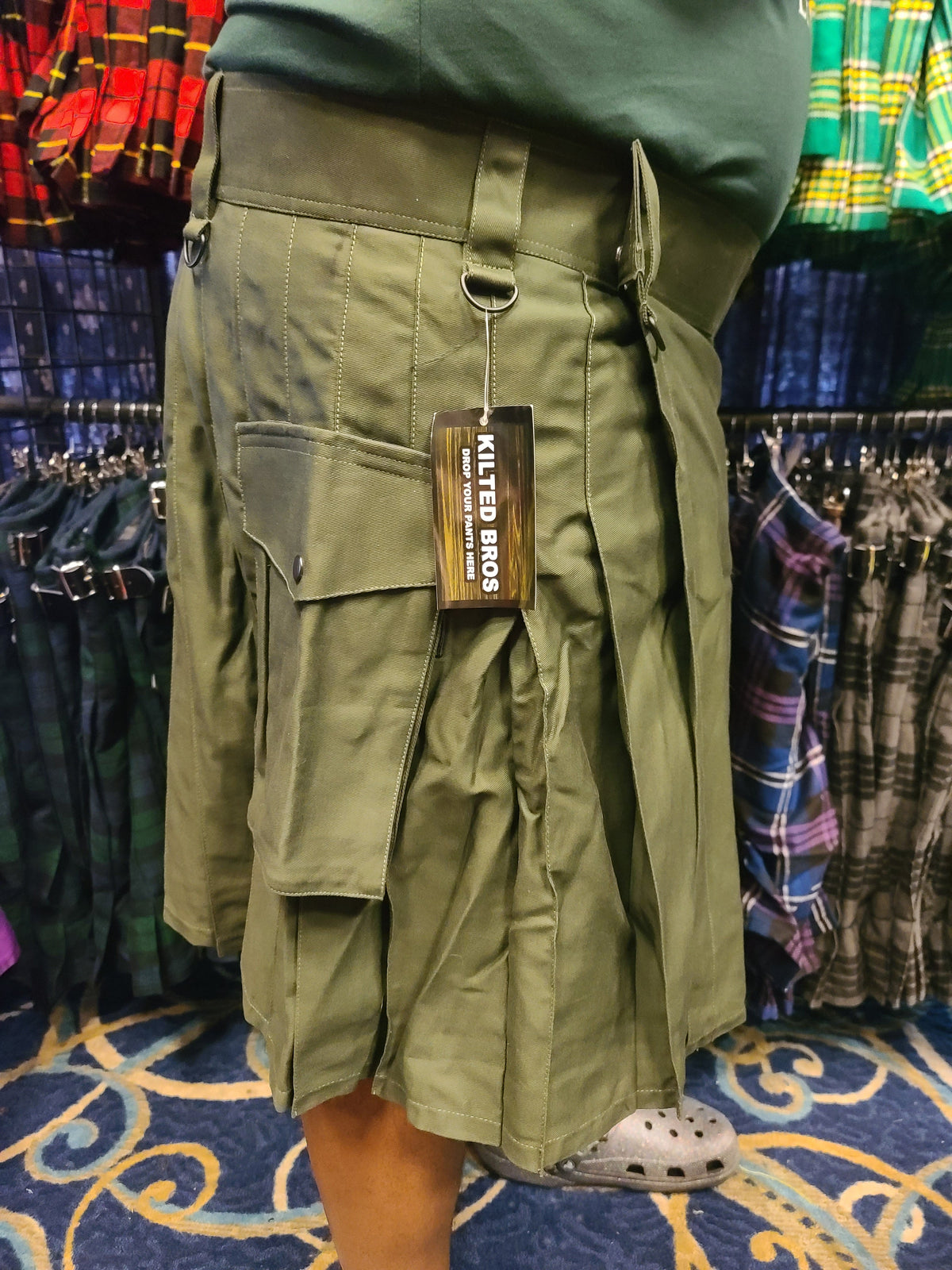 Utility Kilt in Olive Drab by KiltedBros - view 4