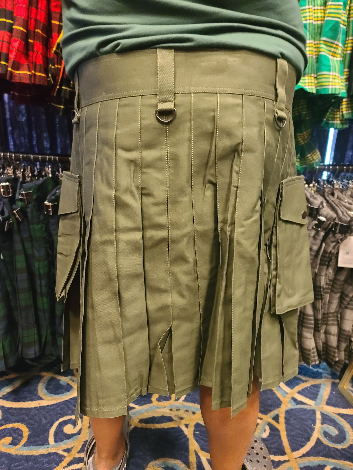 Utility Kilt in Olive Drab by KiltedBros - view 5