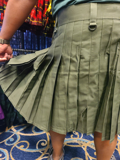 Utility Kilt in Olive Drab by KiltedBros - view 6