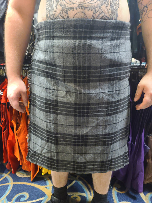 Grey Watch Tartan Kilt by KiltedBros - front view