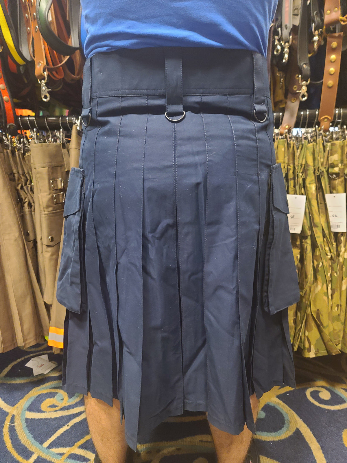 Utility Kilt in Navy Blue by KiltedBros - view 3