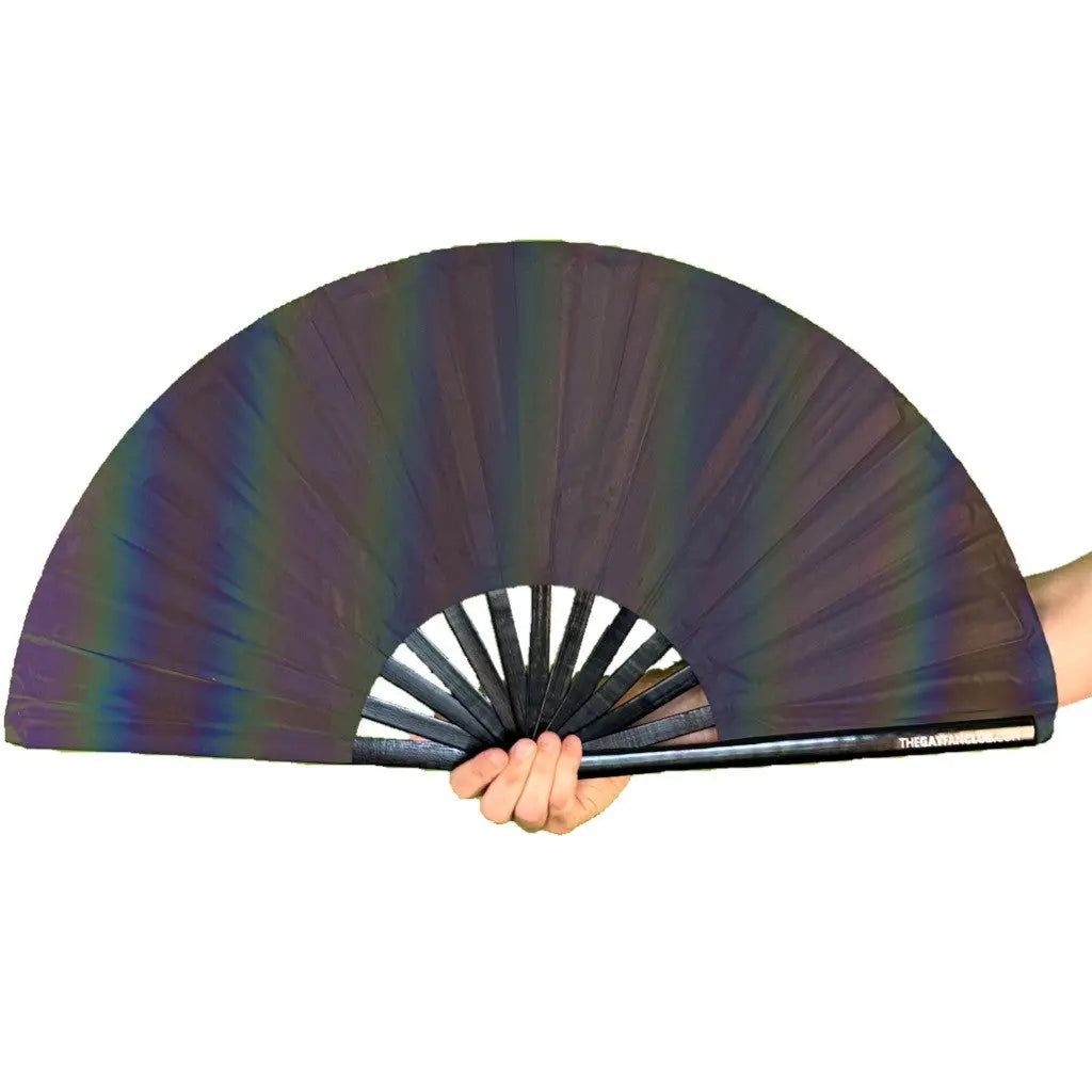 Eclipse Reflective Rainbow Fan