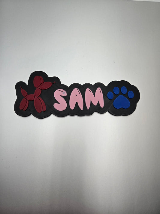 Fully Custom High-Tech Name Keychain - view 2