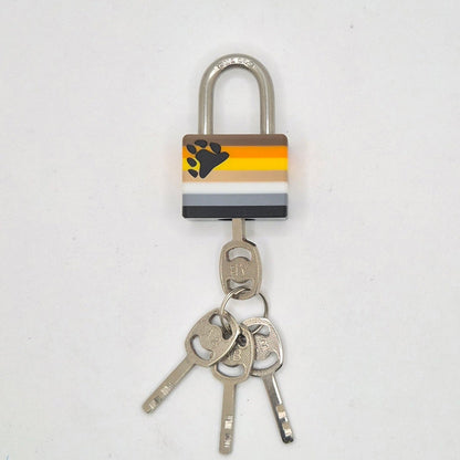 Small Padlock & Cover – Custom Kink Collar Lock, Keyed Alike Options, Glow & Pride Styles