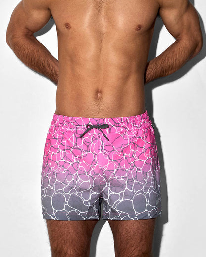 Swim Shorts Acqua Pink - front view