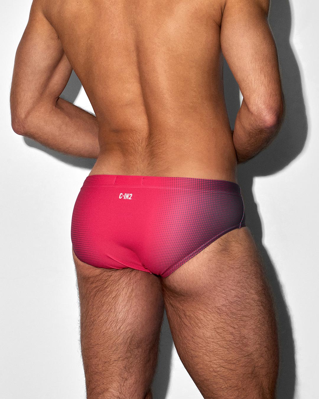 Swim Brief Super Bright Halftone Neon Red - view 3