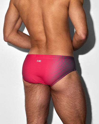 Swim Brief Super Bright Halftone Neon Red - view 3