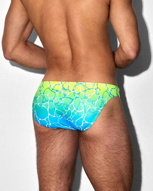 Swim Tanga Acqua Yellow - back view