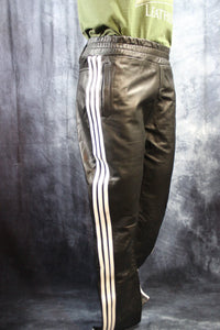 Leather Track Pants by The Otter and The Fox - front view