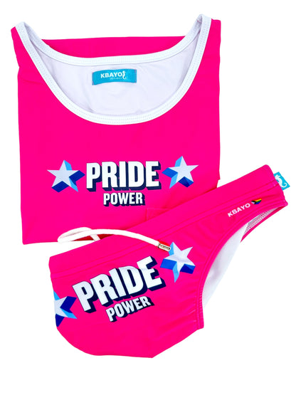 PRIDE POWER Pink Swimsuit | MEN SWIMWEAR | KBAYO | OUTFAIR | OUTFAIR