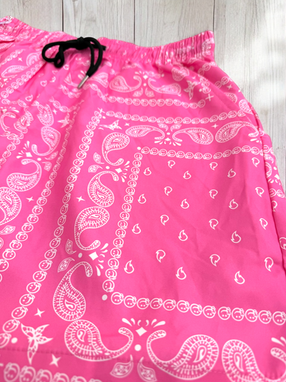Pink Paisley Shorts | MEN SHORTS | LAVISH NY | OUTFAIR | OUTFAIR