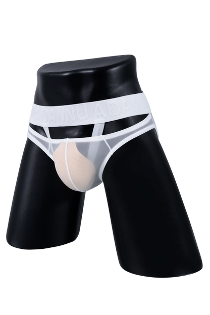 Men’s Sexy Sheer Thong with Ring & Strap Design - view 28