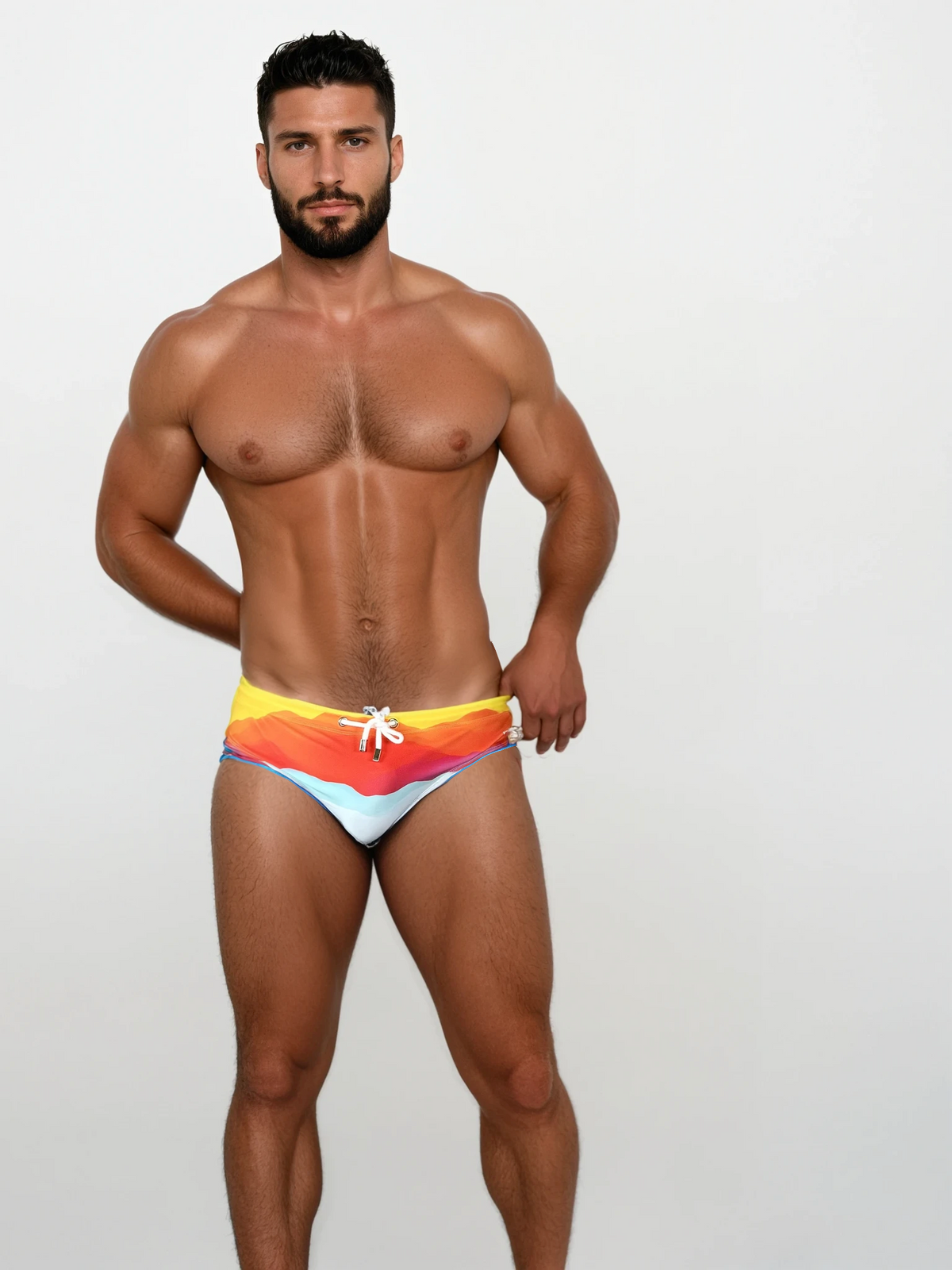 SUNSET IN COSTA BRAVA BRIEFS | MEN SWIMWEAR | KBAYO | OUTFAIR | OUTFAIR